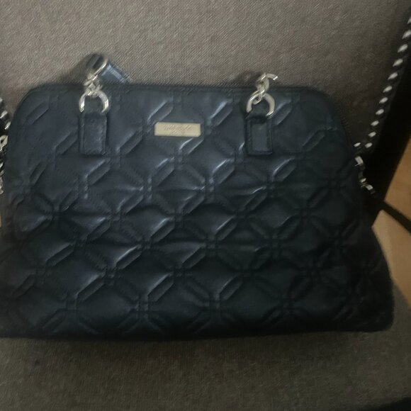 Kate Spade Black Astor Court Rachelle Quilted Leather Satchel Crossbody Bag - Picture 3 of 13